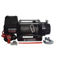 12v 17000lb Heavy Duty Series Winch With Synthetic Rope