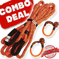 4X4 Kinetic Rope and 2 X Soft Shackle Combo Deal