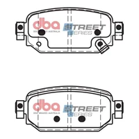 DBA DB15045SS Street Series Brake Pad Set
