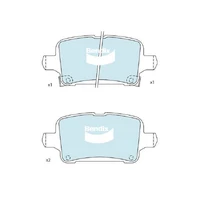 General CT Brake Pad Rear Set (Astra 16-20/Commodore 17-20)