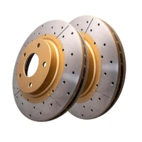 DBA DBA2327X Street Series X Gold Cross-Drilled Brake Disc Rotor Pair 290mm