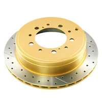 DBA STREET SERIES BRAKE ROTOR X-GOLD CROSS-DRILLED & SLOTTED
