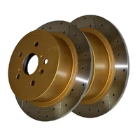 DBA DBA2735X Street Series X Gold Cross-Drilled Brake Disc Rotor Pair 309mm