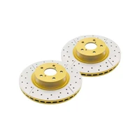 DBA DBA2865X Street Series X Gold Cross-Drilled Brake Disc Rotor Pair 320mm