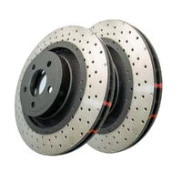 DBA DBA42164XD 4000 Series Cross-Drilled & Dimpled Brake Disc Rotor Pair 370mm