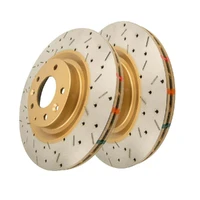 DBA DBA42550XS 4000 Series Cross-Drilled & Slotted Brake Disc Rotor Pair 323mm