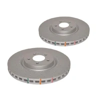 DBA DBA42699XD 4000 Series Cross-Drilled & Dimpled Brake Disc Rotor Pair 330mm