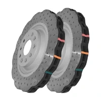 DBA DBA42830WXD 4000 Series Wave Cross-Drilled & Dimpled Brake Disc Rotor Pair 340mm