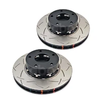 DBA DBA5040BLKXS 5000 Series Cross-Drilled & Slotted Brake Disc Rotor Pair Black Hat 296mm