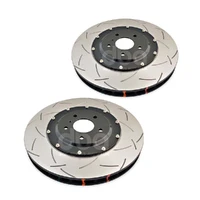 DBA DBA52320BLKXS 5000 Series Cross-Drilled & Slotted Brake Disc Rotor Pair Black Hat 380mm
