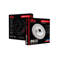 DBA DBA5928.1XS 5000 Series Cross-Drilled & Slotted Brake Disc Floating Rotor Pair 324mm