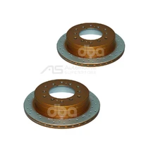 DBA DBA793X Street Series X Gold Cross-Drilled Brake Disc Rotor Pair 312mm