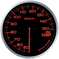 Advance BF Oil Temperature Gauge Amber Red