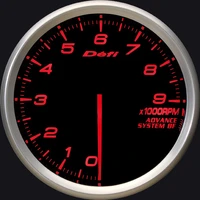 Advance BF Tachometer 80mm Amber Red