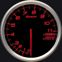 Advance BF Tachometer 80mm Amber Red