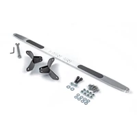 Shock Tower Brace - 1996-2003 BMW 525i/528i/530i/540i/M5 Rear - Brushed Aluminum w/ Carbon Inlays - E39