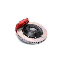 by Brembo Front Brake Set - 2008-2015 BMW 5-Series Gran Turismo/7-Series Front - Red Calipers - Slotted - F01/F02/F07/Alpina B7