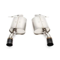 Free Flow Axle-Back Exhaust - 2007-2013 BMW 335i/335is/335xi Stainless Steel - Black Tips - E92/E93