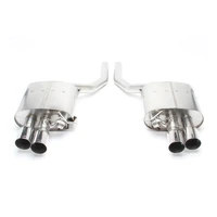 Free Flow Axle-Back Exhaust - 2011-2016 BMW 550i Stainless Steel - Polished Tips - F10