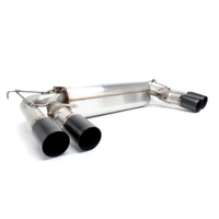 Free Flow Axle-Back Exhaust - 2015-2019 BMW X5M/X6M Stainless Steel - Black Tips - F85/F86