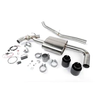 Valved Axle-Back Exhaust - 2017-2024 MINI C'man S ALL4 Stainless Steel - Black Tips - F60 / F54