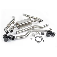 Free Flow Axle-Back Exhaust - 2020-2024 BMW M340i/M440i Stainless Steel - Black Tips - G20 / G22 / G23 / G26