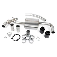 Valved Axle-Back Exhaust - 2016-2023 BMW X1/X2 sDrive28i Stainless Steel - Black Tips - F48 / F39