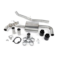 Valved Axle-Back Exhaust - 2016-2024 MINI C'Man JCW Stainless Steel - Black Tips - F48/F39/F60/F54