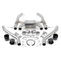 Valved Axle-Back Exhaust - 2021-2025 BMW M3/M4 Stainless Steel - Black Tips - G80/G82/G83