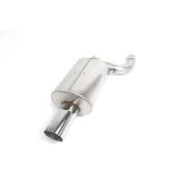 Free Flow Axle-Back Exhaust - 1997-2003 BMW 540i Stainless Steel - Polished Tip - w/ M-Technic Bumper - E39