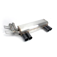 Free Flow Axle-Back Exhaust - 2001-2006 BMW M3 Stainless Steel - Black Tips - E46