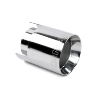 Double-Walled 4.5" Clamp-On Exhaust Tip Polished Polished - 4.5" Outlet, 3.25" Inlet