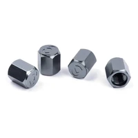 Valve Stem Caps Gunmetal / Aluminum