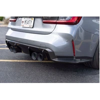 Rear Side Splitters - 2021-2025 BMW M3 Carbon Fiber - G80
