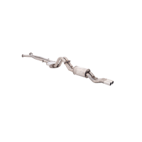 Twin 2.5in Cat-Back Exhaust - 409 Stainless Steel (Crewman 02-04)