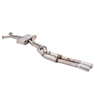 Twin 2.5in Cat-Back Exhaust w/Hot Dog Rear Muffler (Commodore 97-06)