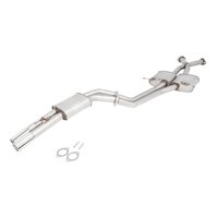 Twin 2.5in Cat-Back Exhaust - Non-Polished Stainless (Monaro 01-04)