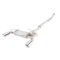 3in Dump Pipe-Back Exhaust - 409 Stainless Steel (Lancer Ralliart 08-15)