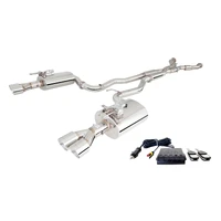 Twin 2.5in Cat-Back Exhaust w/Varex Mufflers - 409 Stainless Steel (Commodore 06-17)