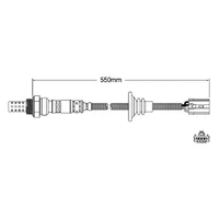 Oxygen Sensor - Post Cat (Evo 7-9 01-07)