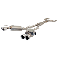 Twin 3in Cat-Back Exhaust w/Dual Varex Mufflers - Stainless Steel (Camaro 16+)