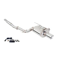 3in Turbo-Back Exhaust w/Varex Rear Muffler - Stainless Steel (EVO 7-9 01-07)