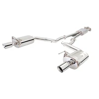 Twin 2.5in Cat-Back Exhaust - Stainless (Mustang Fastback 15-21/GT 14-17)