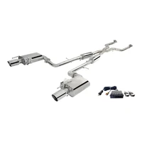 Twin 2.5in Stainless Steel Cat-Back Exhaust System w/ Varex Rear Mufflers (IS350 13-16)