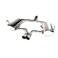 Twin Cat-Back Exhaust - Stainless Steel (Cooper S 04-06)