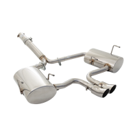 Twin 1.5in Cat-Back Exhaust - Stainless Steel (Cooper S 04-06)