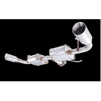 Stainless Steel 2.5in Axle-Back Exhaust System With Dual Side Outlets (CJ Lancer 07-15)