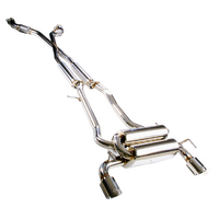 Twin 2.5in Cat-Back Exhaust - Stainless Steel (Nissan 350Z 03-09)