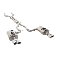 7-Series Twin 3in Piping Cat-Back Exhaust - Matte Stainless Steel (Commodore/Maloo 06-17)