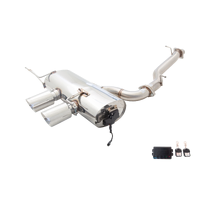 3in Cat-Back Exhaust w/Varex Muffler - Stainless Steel (Golf R Mk6 09-13)